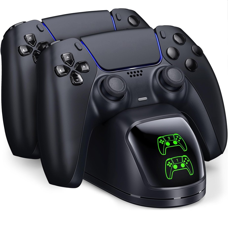 Controller Charging Station for PlayStation 5 Dualsense Controller with Dual ...