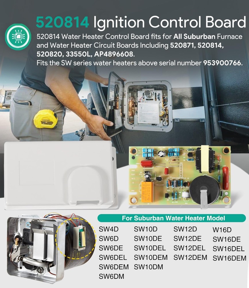 520814 Ignition Control Circuit Module Board Replacement Part for Suburban...