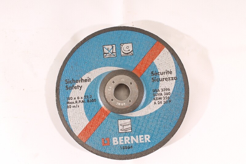 Grinding disc Roughing disc Berner 180 x 6 x 22.2