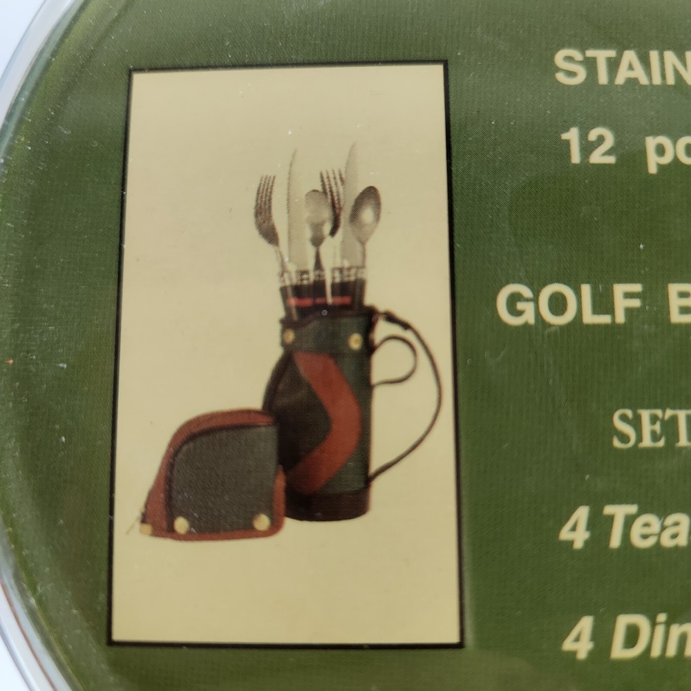 Sport Chef Golf Bag 12 Piece Flatware Set Green