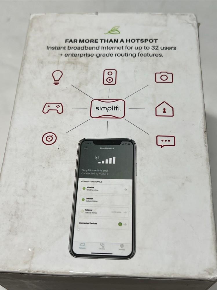 Simplifi LTE Smart Hub NEW OPEN BOX UNTESTED