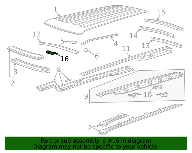Genuine GM Dome Lamp Bracket 15098335