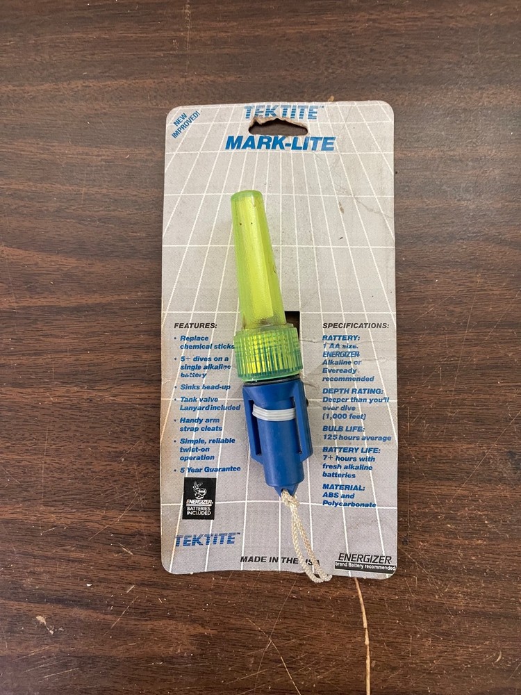 TEKTITE Mark Lite Diving Lightstick Blue Handle UNTESTED