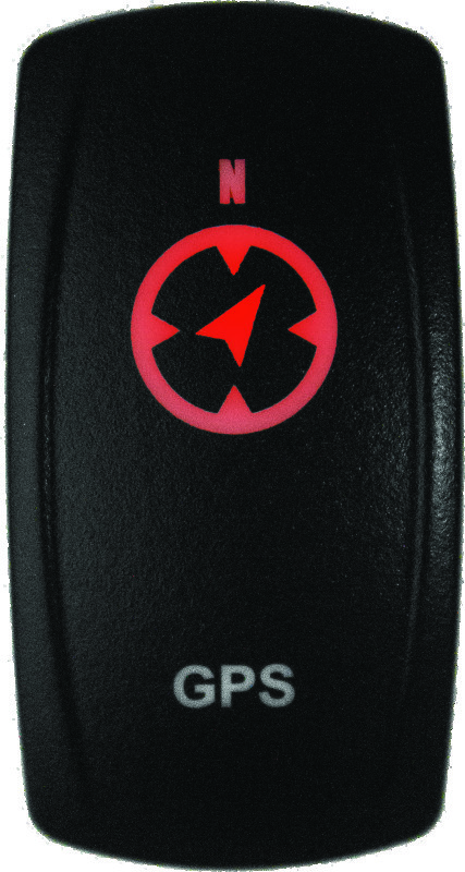 DragonFire Racing Switch Gps On/Off Red