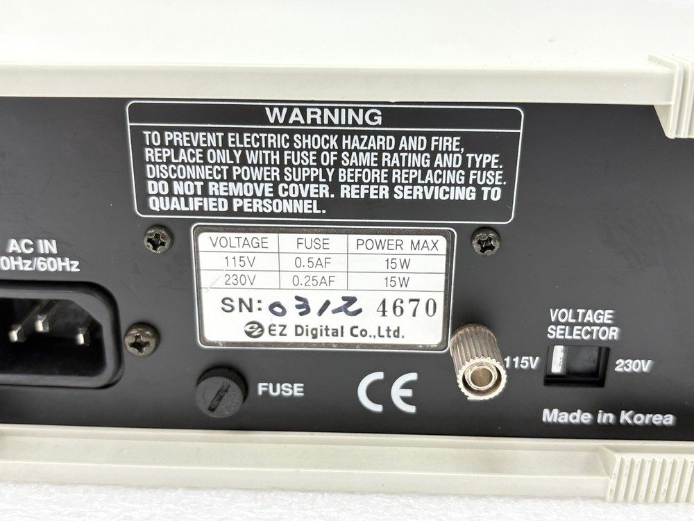 Pre Owned | EZ Digital FG-7002C Sweep/Function Generator - White w/ Power Cord