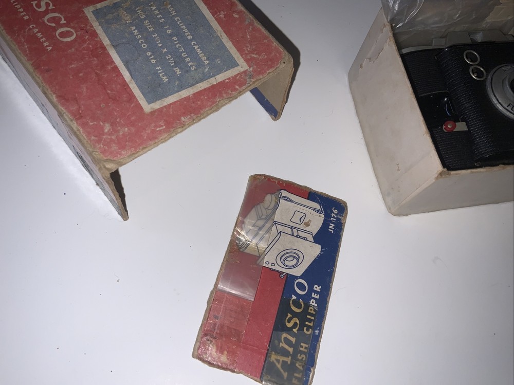 Vintage Ansco Flash Clipper Camera with Box