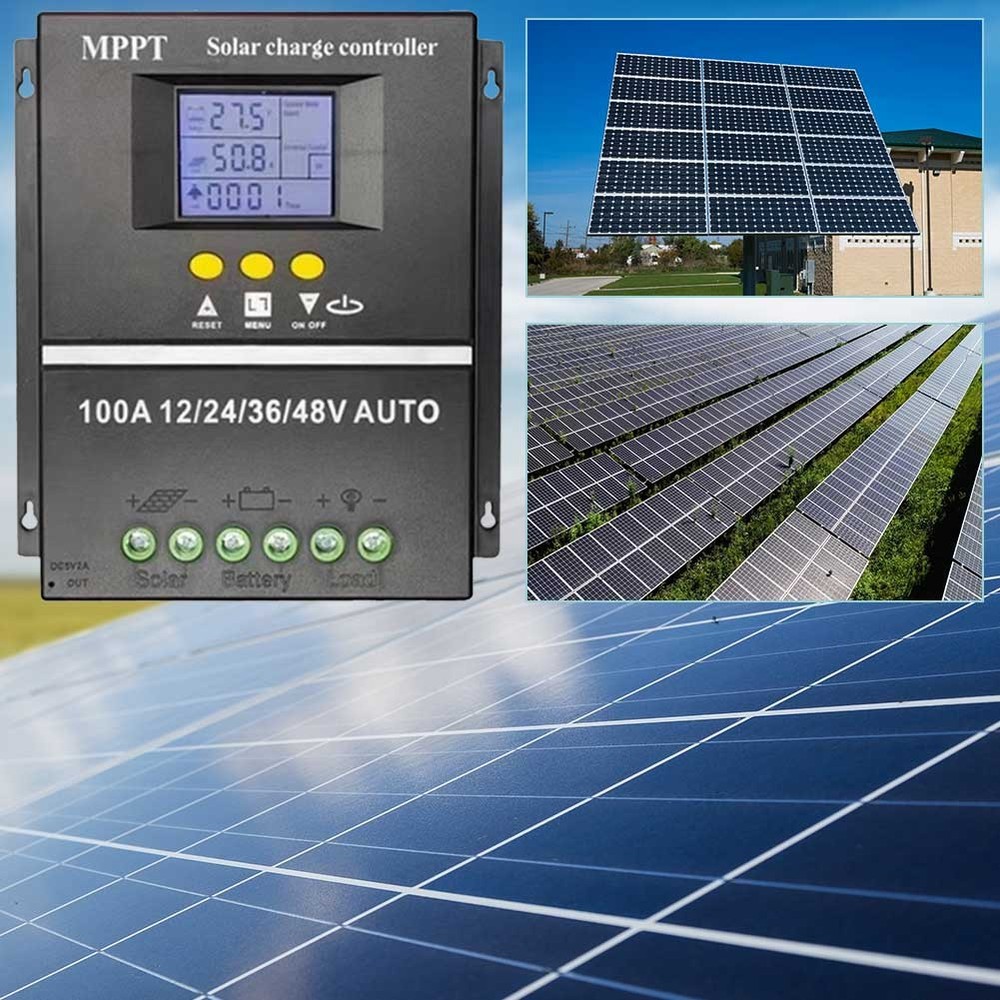 100A MPPT Solar Charge Controller Intelligent Regulator Useful for Solar Panel