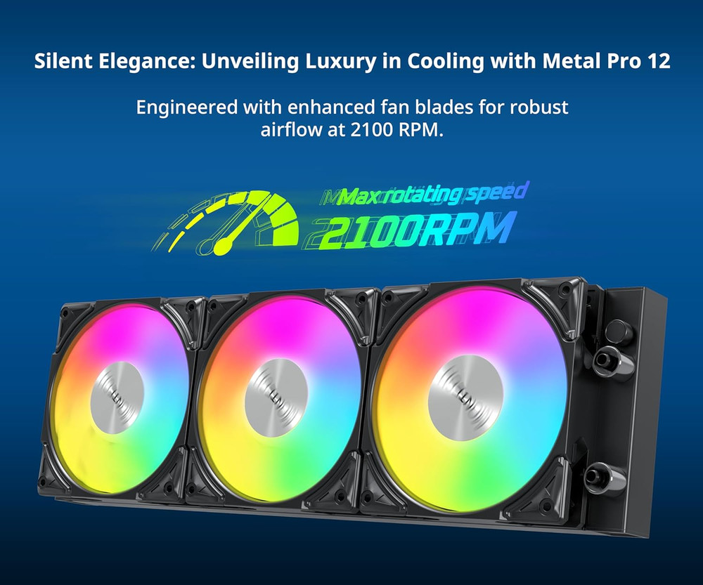 Hyperflow ARGB 360 - AIO CPU Liquid Cooler, Intel&Amd Compatible, Chart-Topping