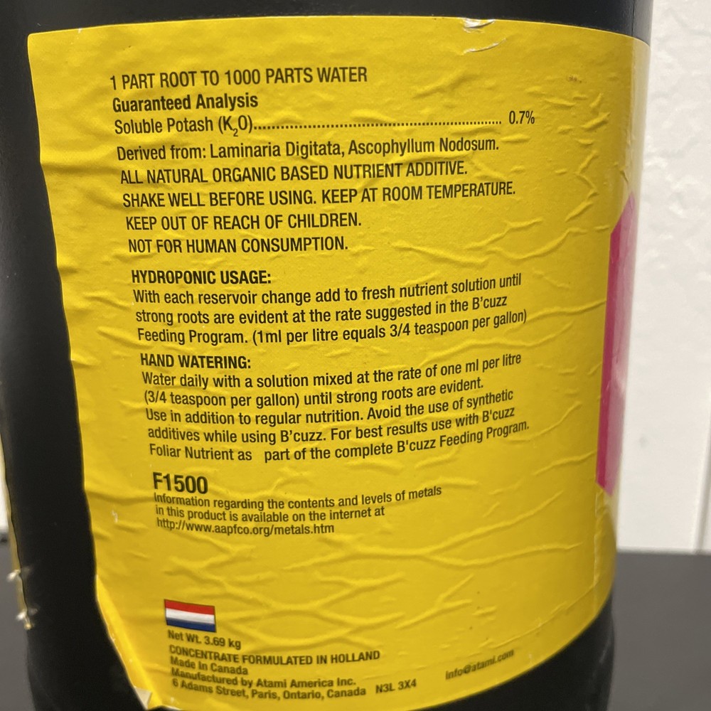 Atami B’Cuzz Root Stimulator 1 Gal 0-0-0.7