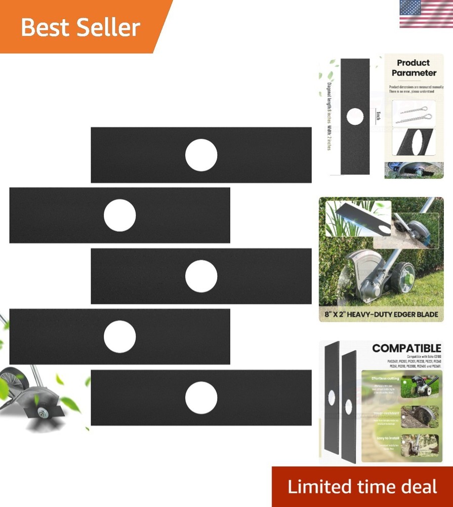 Versatile Edger Blades 5 Pack – Compatible with Leading Brands Like Ryobi & Echo