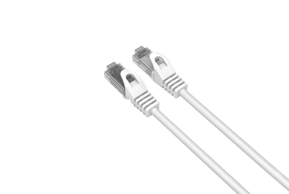 CAT6 Slim Ethernet Patch Cable White 15FT 25 PACK