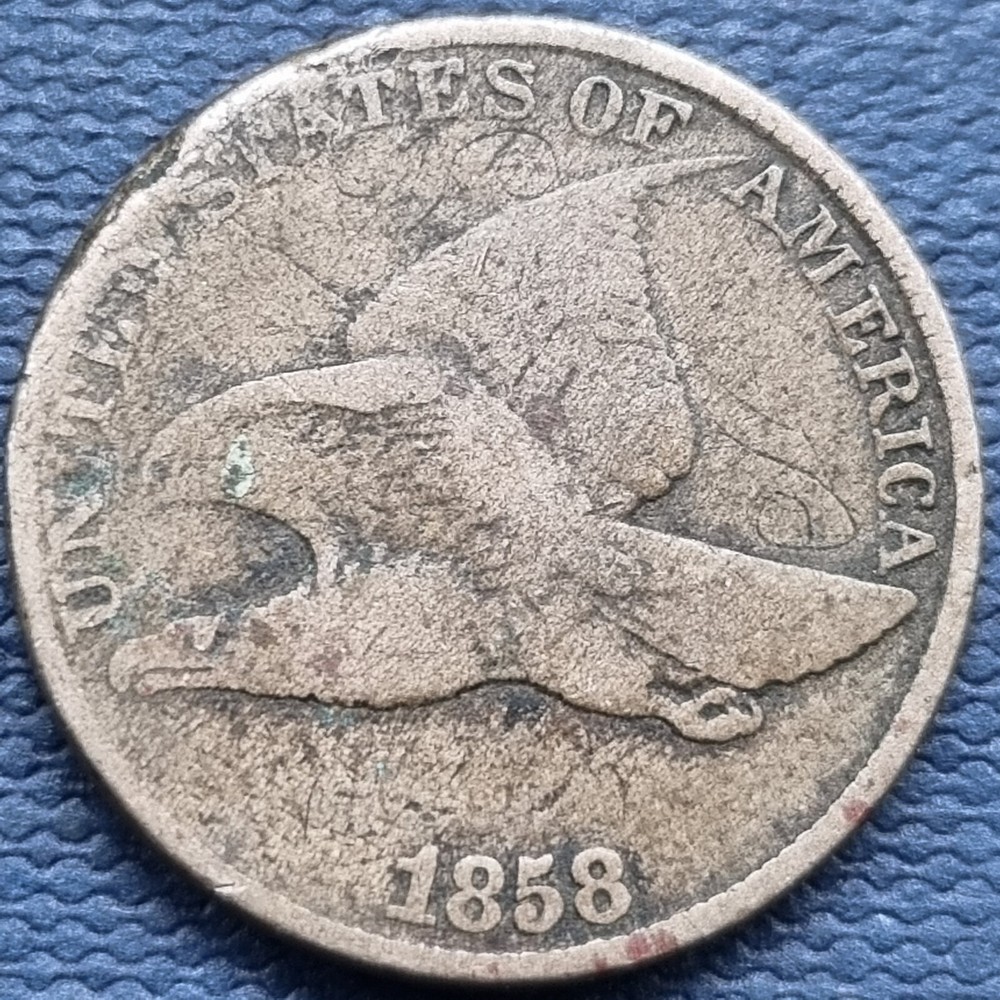 1858 Flying Eagle Cent 1c Circulated #70058