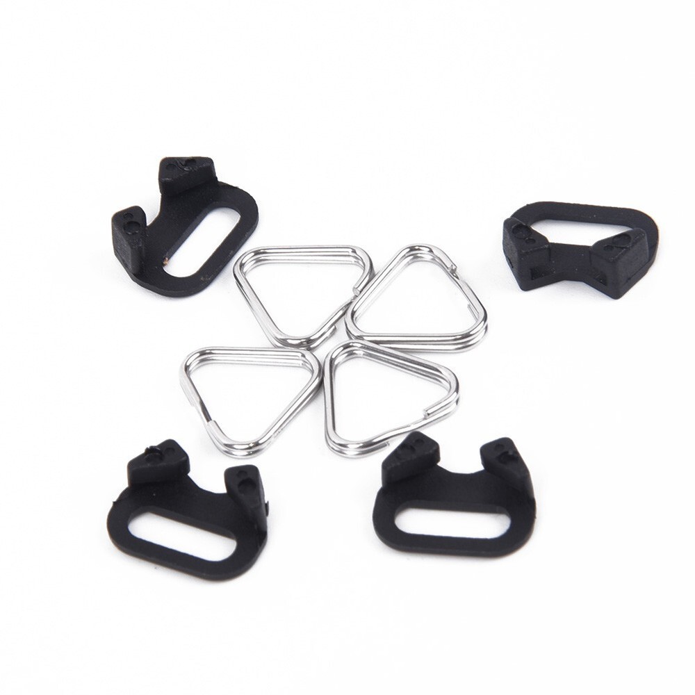 4pcs Triangular Split Rings for Camera Back Belt Strap Buckle Accessories