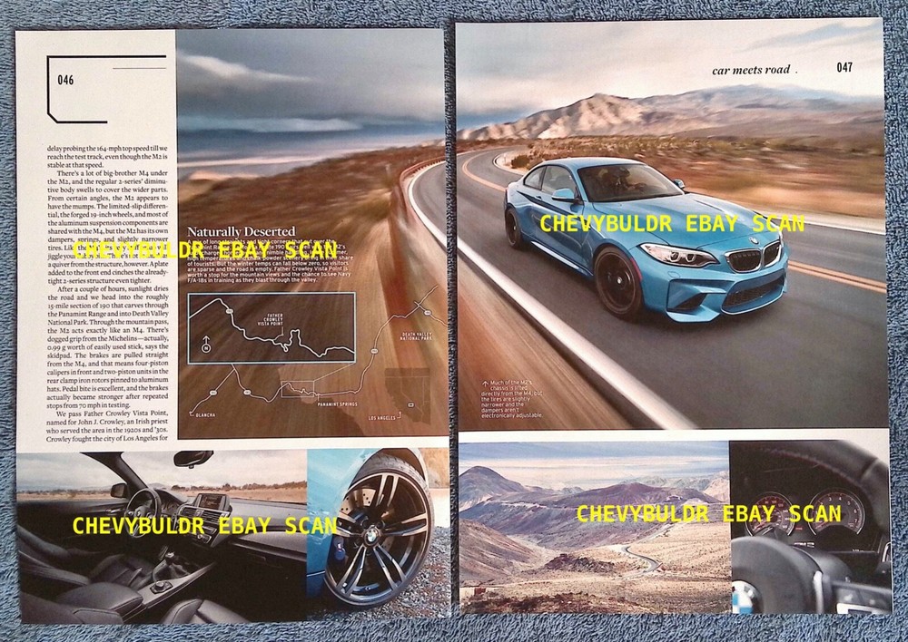 2016 BMW M2 Road Test Info Article "Pouring It On"