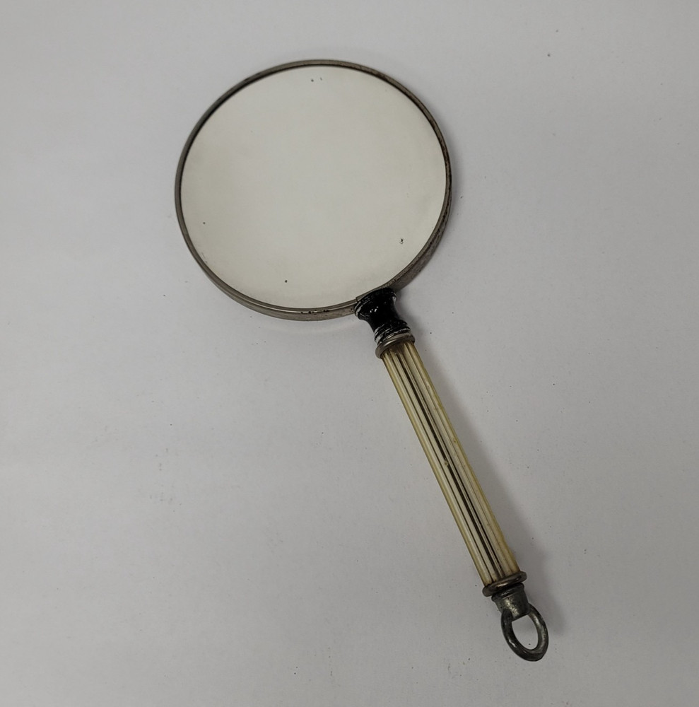 2 Sided Vanity Mirror Vintage Magnifying Handheld Mirror with Handle Double