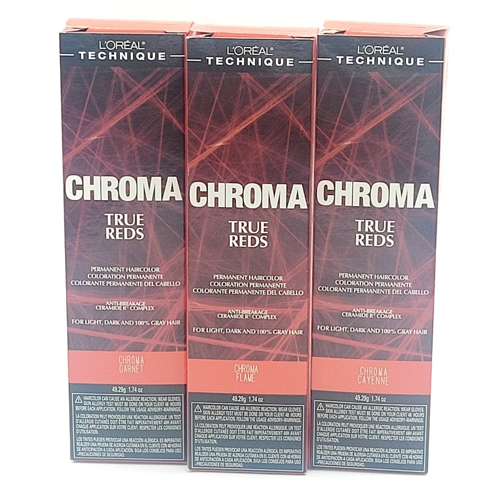 L'Oreal Technique - Chroma True Reds - 1.74oz / 49.29g each - CHOOSE ANY