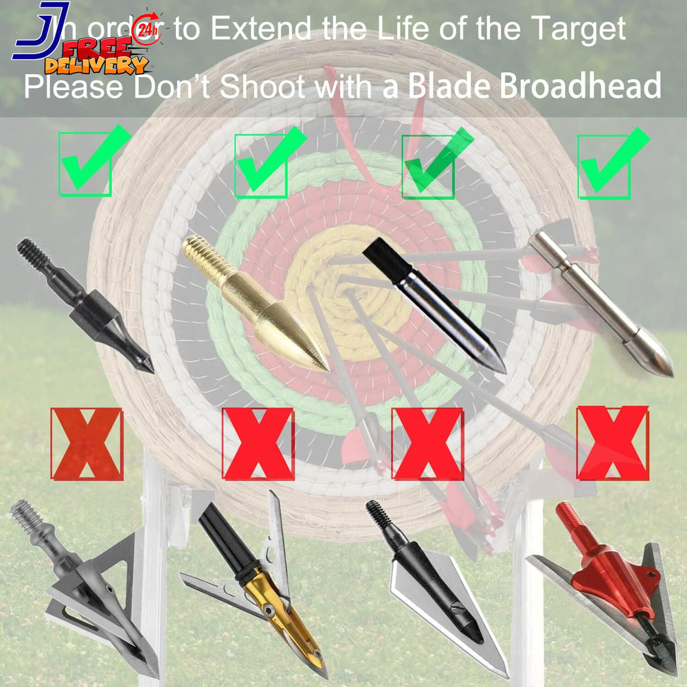 Traditional Three Layer Solid Straw Round Archery Bow Targets Hunting Shooting