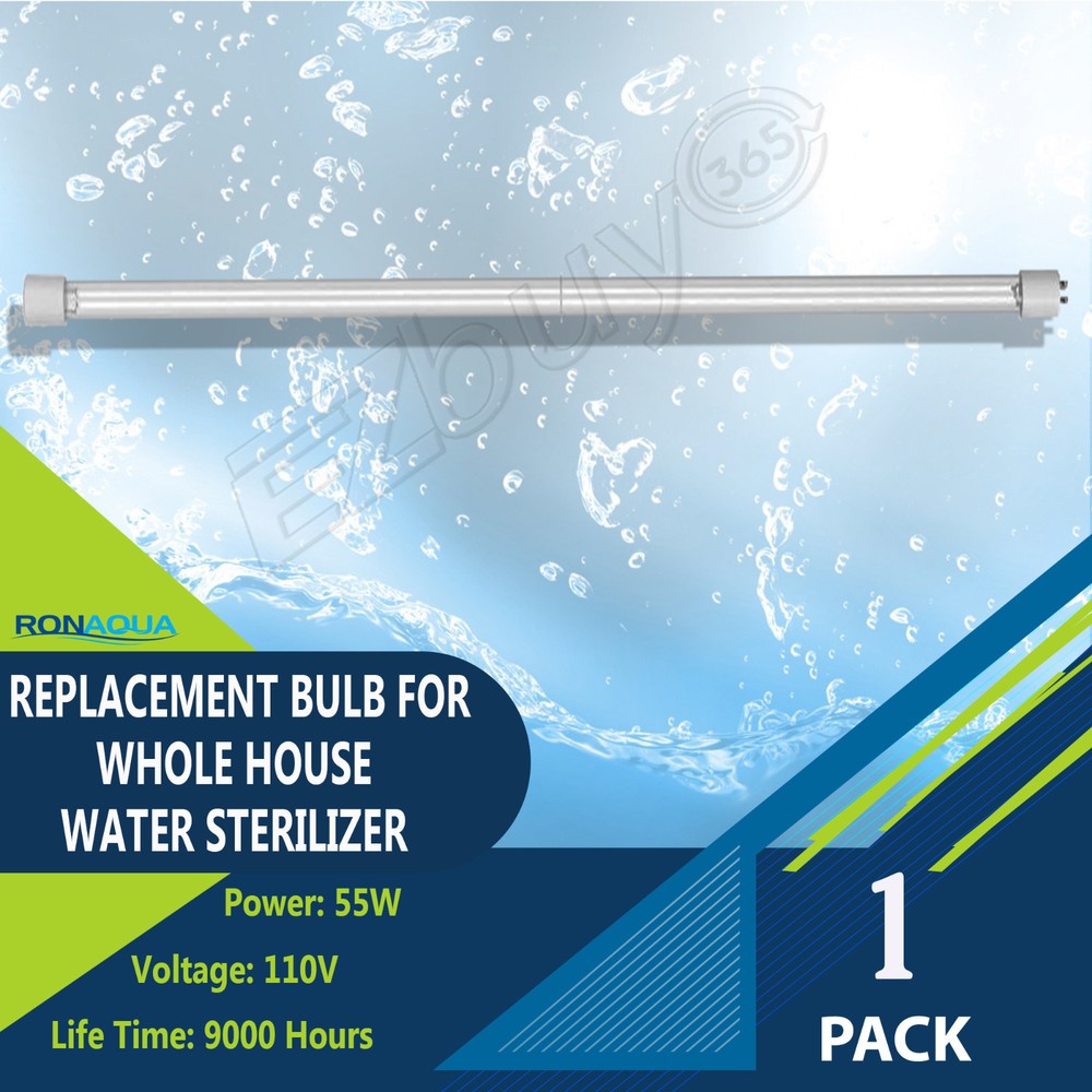 55W UV Replacement Bulb 4 Prong for Water Purifier Ultraviolet Light