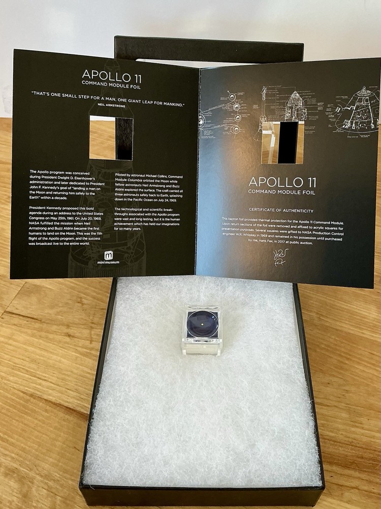 Apollo 11 Command Module Foil - Mission-Flown Material