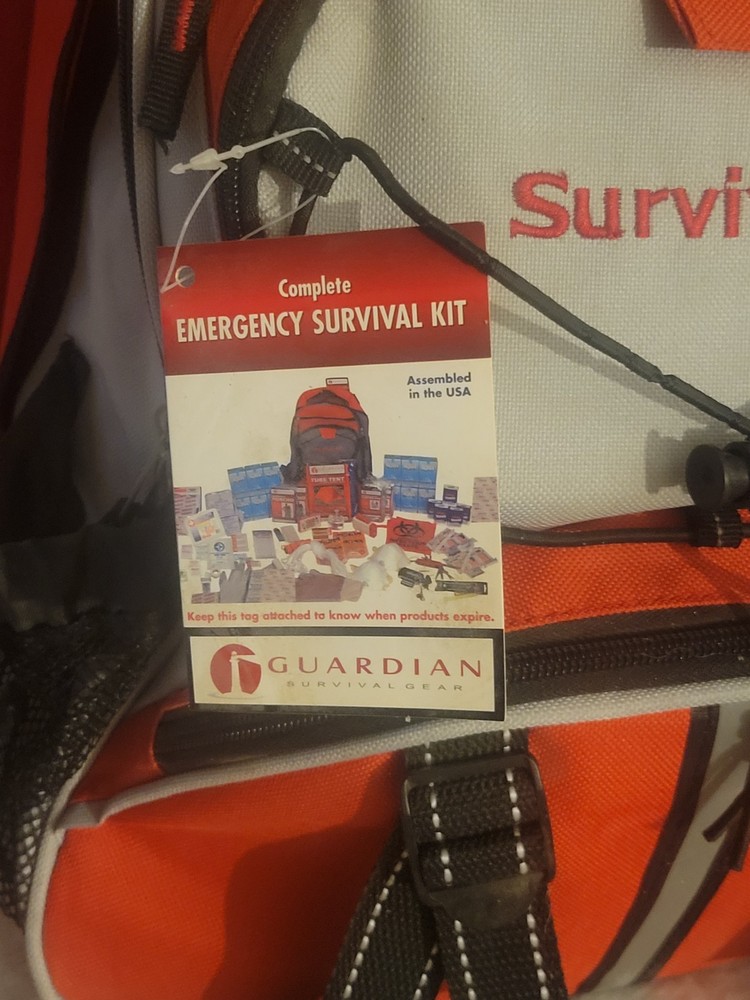 Survival Kit Emergency Backpack Bag Multiple Pockets Sections Complete New