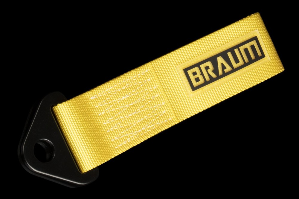 BRAUM Racing Yellow Tow Strap Kit - Each