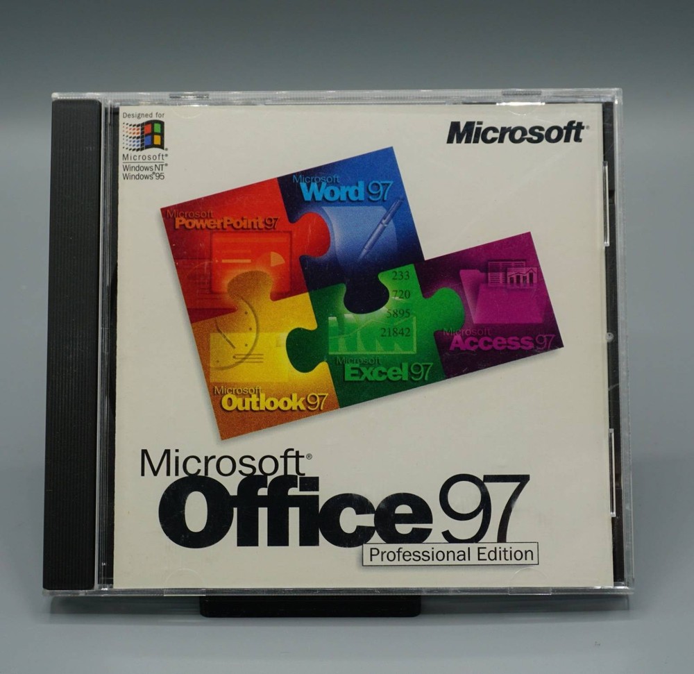 Microsoft Office 97 Professional Edition CD-ROM Software-djrk