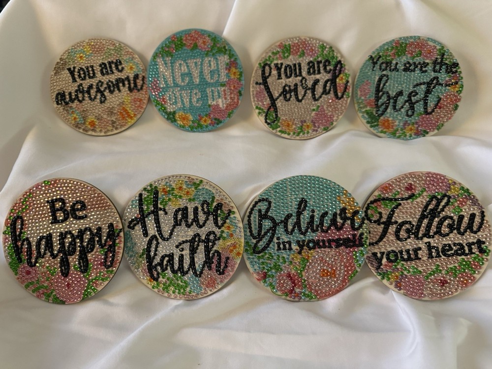 Inspirational Beaded Coasters