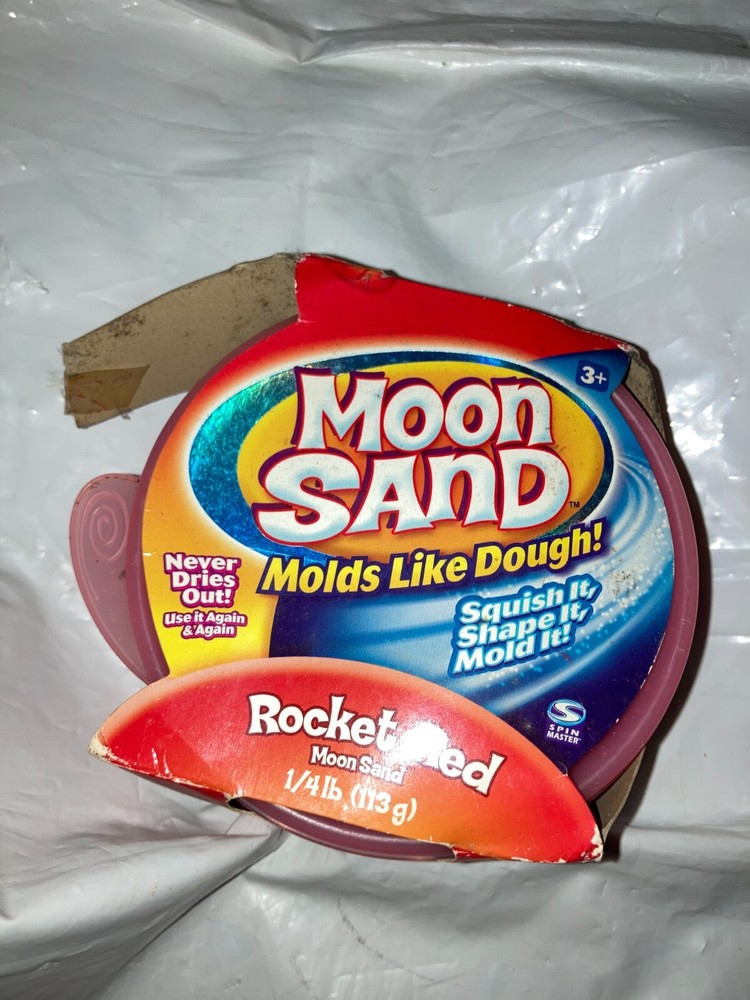 MOON SAND MOLDS LIKE DOUGH ROCKET RED SPIN MASTER SPINMASTER