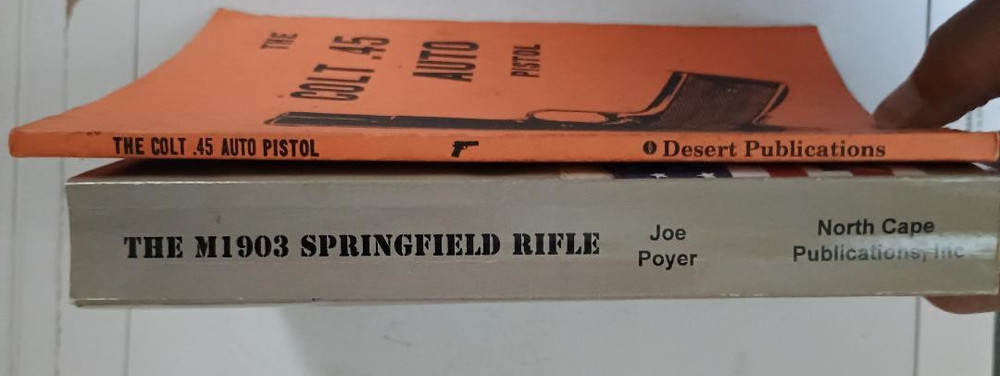 2 BOOKS 1903 SPRINGFIELD AND COLT 1911