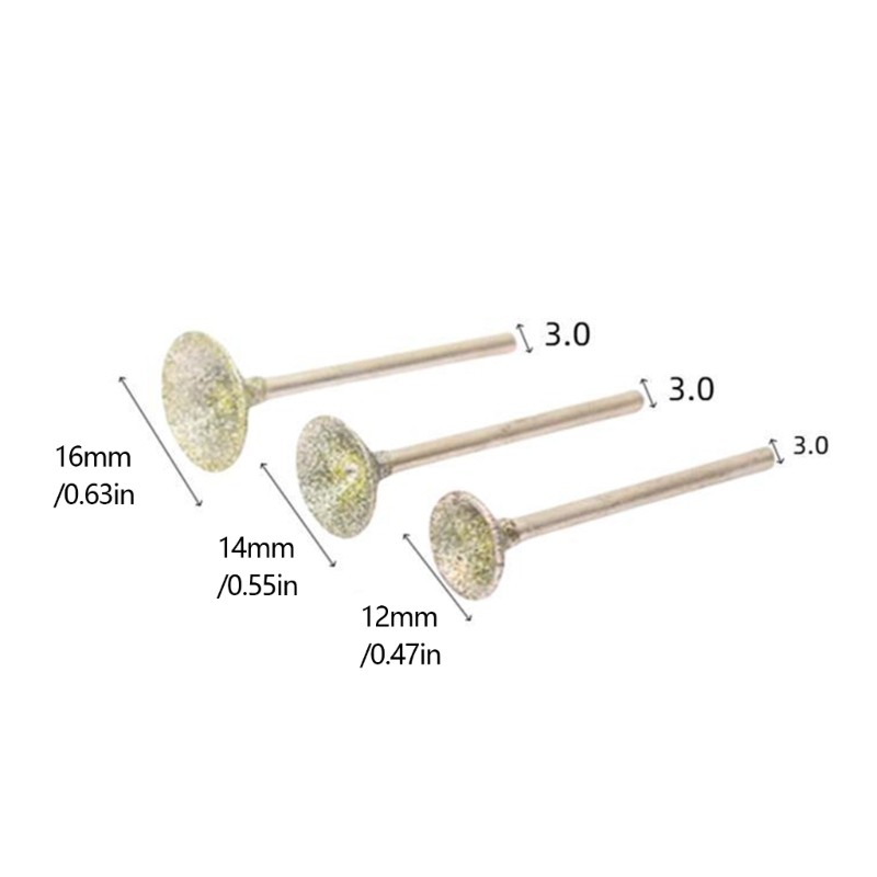 3pcs Premium Pool Cue Tip Grinding Tool For Consistent Playing Experience