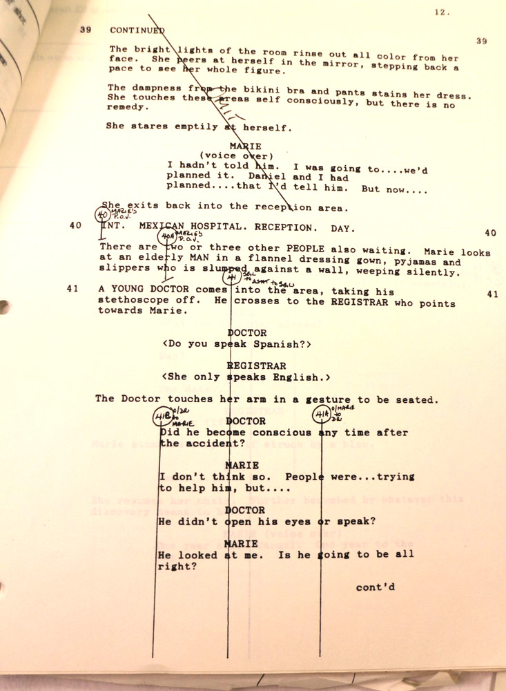 Production Script film Screenplay Cold Heaven by Brian Moore