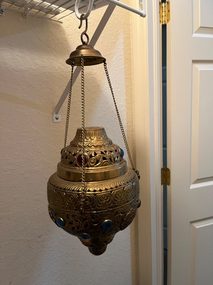 Antique middle eastern copper lantern