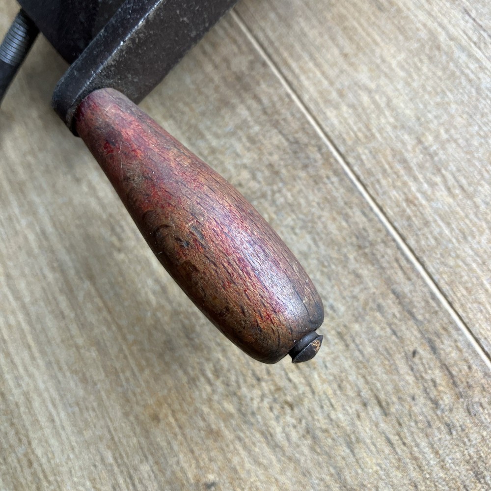 vintage iron hand cranked grinder