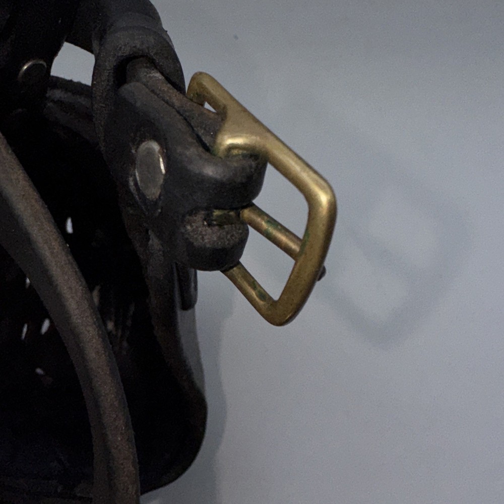 Agitation Muzzle, Leather, Professional Training Muzzle Used