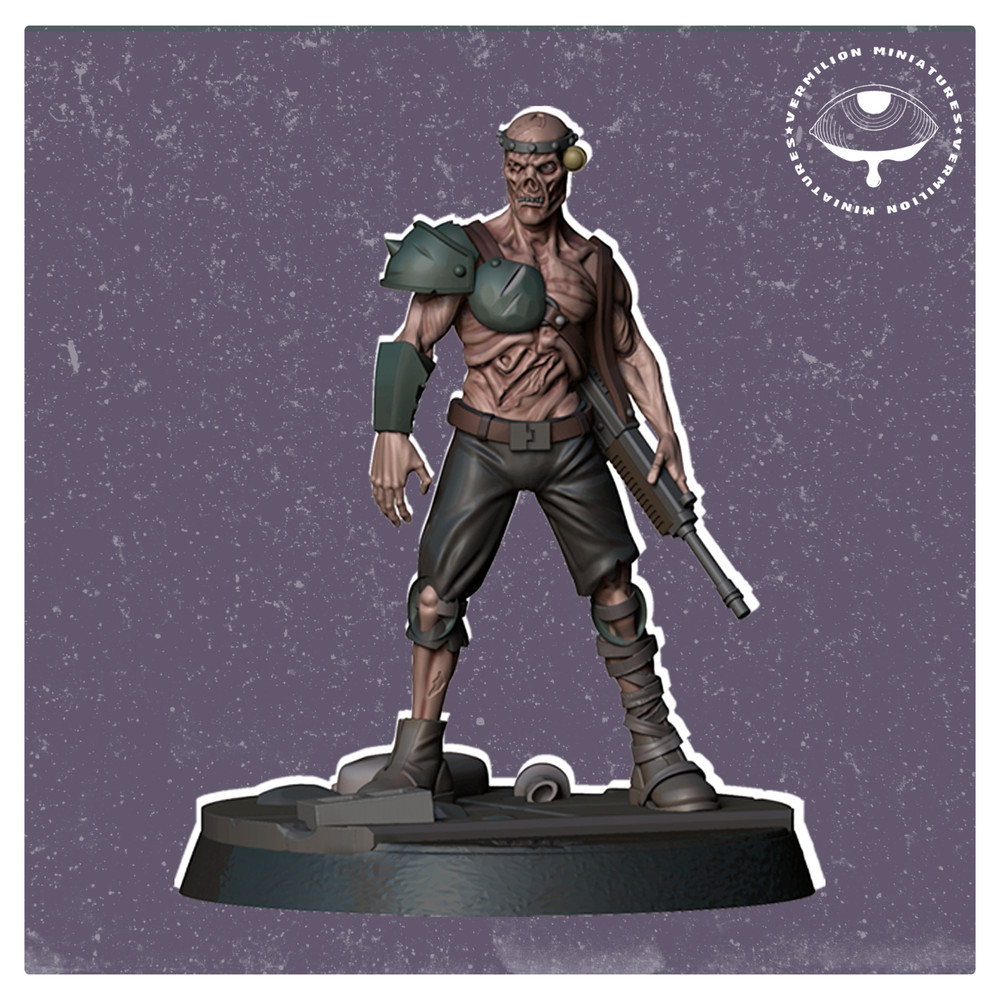 Zombie Boss | Necropolis | Vermillion |  Post Apoc D&D Wargaming 3D Printed Mini