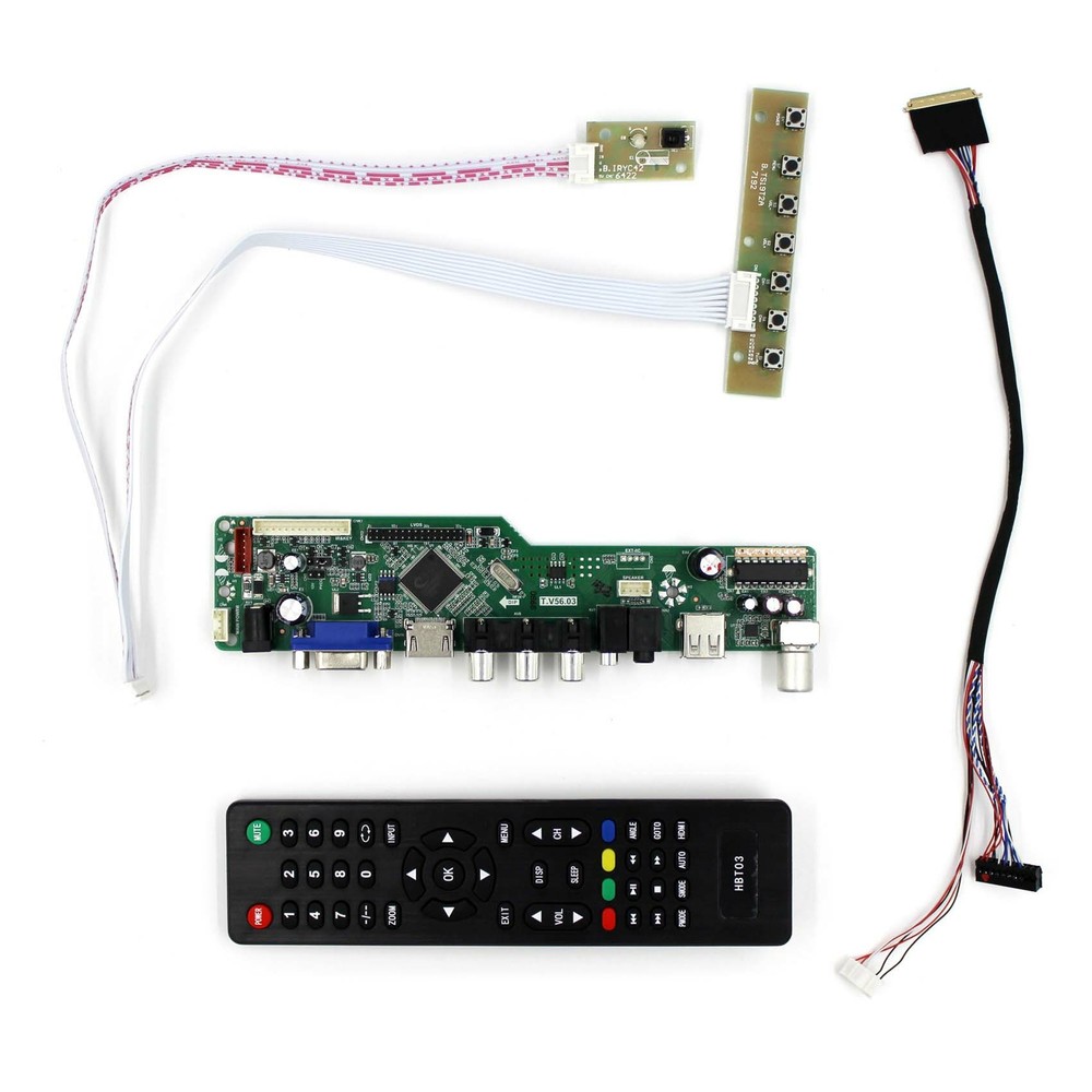 HDMI VGA AV USB LCD Controller Board For LT131DEVHV00 LP125WH2 SLB1 LCD Panel