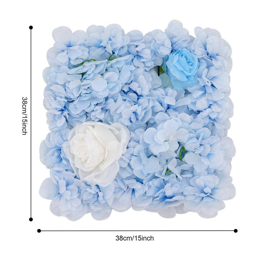 Artificial Flower Wall Panels, Artificial Flower Wall Backdrop, 12PCS Panels