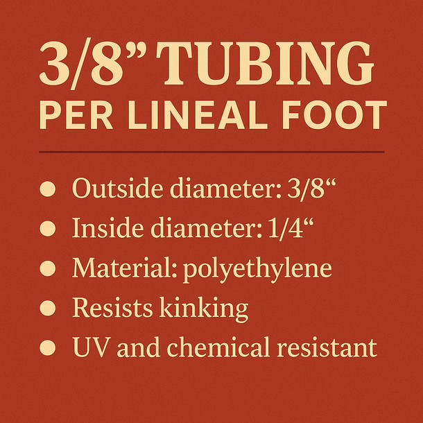 LD Carlson 3/8inTubing per lineal foot