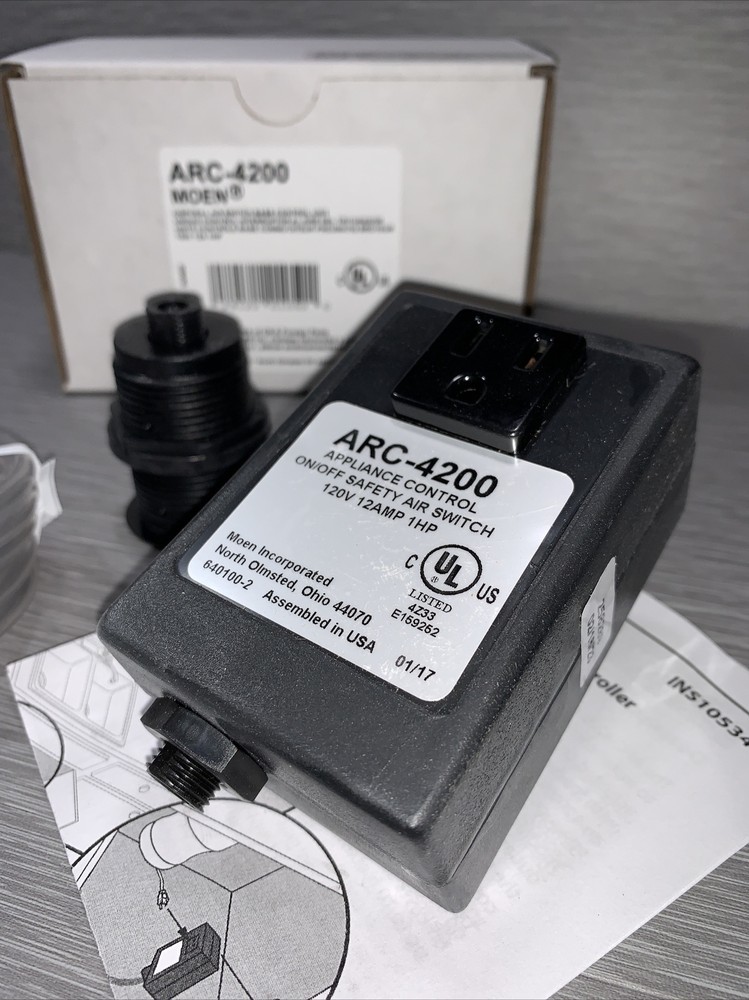 Moen ARC-4200 Garbage Disposal Air Switch Controller Base Single Outlet Only