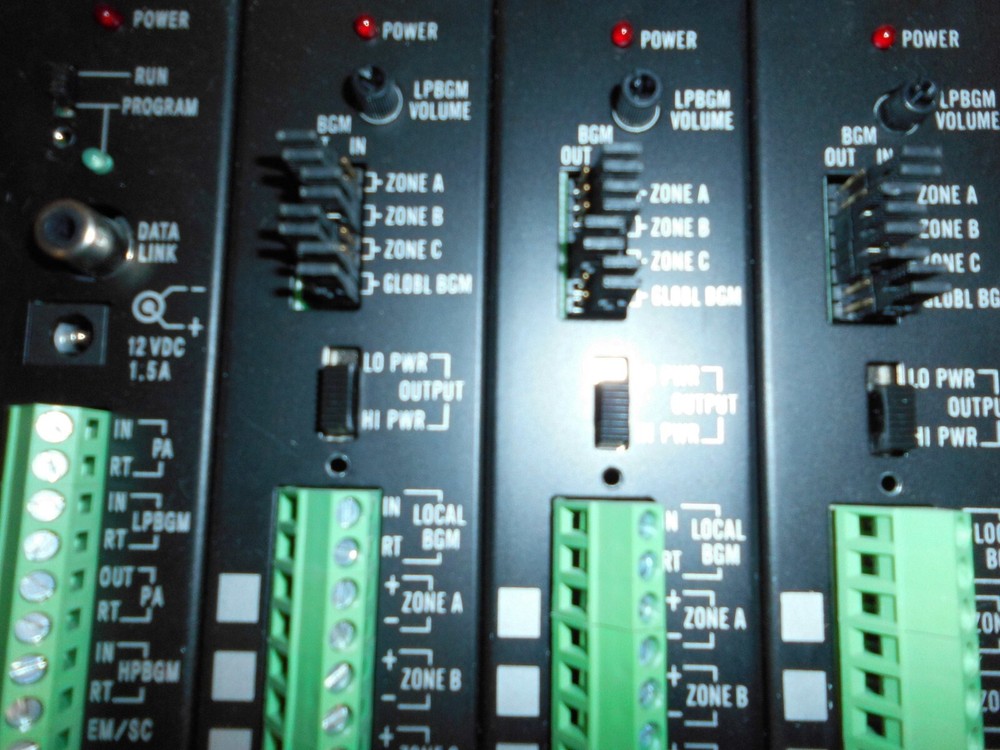 BOGEN COMMUNICATION PCM2000 CPU ZPM ZONE PAGING SYSTEM MODULE FROM A WORKING SYS
