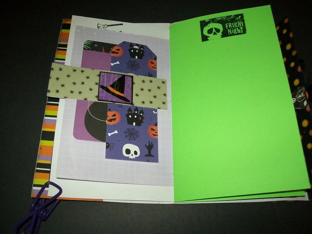 Halloween Junk Journal Folio Handmade Blank Journal With Ephemera