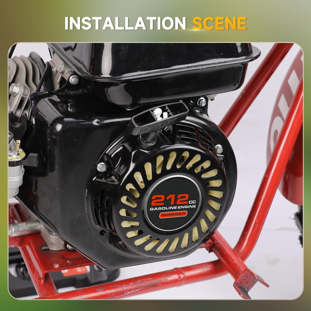 HIAORS 212cc Pull Start Recoil Starter Assembly Replacement for Black