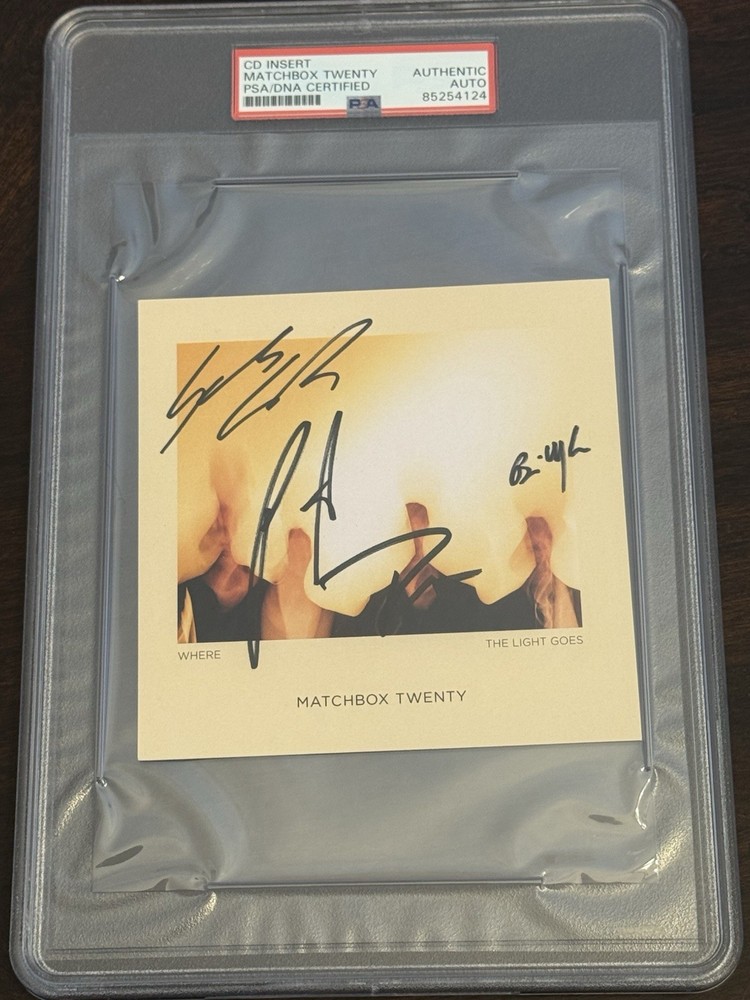 Matchbox Twenty Signed cd Insert PSA!!