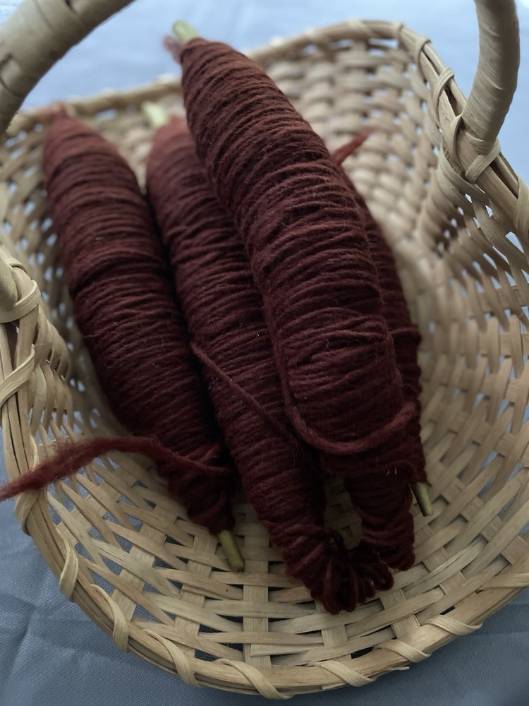 Wool Spools For Weaving ?? - 4 Spools- Brown