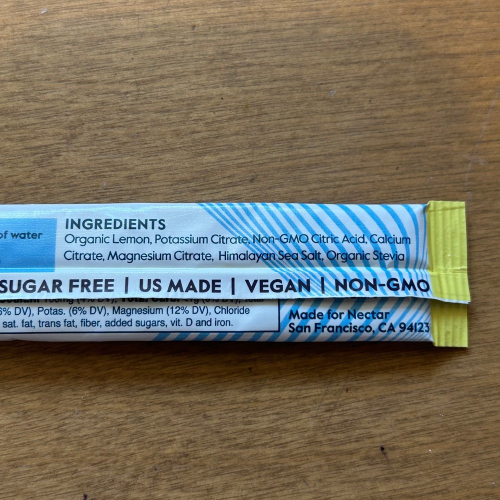 Nectar Hydration Essential Daily Hydration Fresh Lemon Flavor