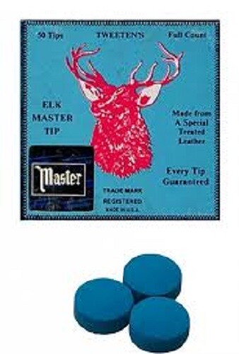 ELK MASTER 20 TWENTY TIPS 14MM "SOFT" CUE TIPS
