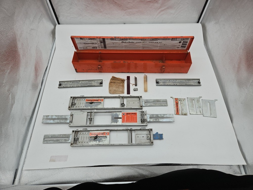 Black and Decker Hinge Butt Template Set. Doors, cabinets, Full sized set