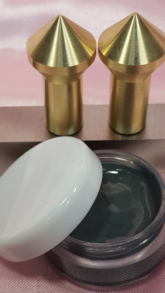 Gunsmith Tools- 2 Brass Muzzle Laps-Rifle Or Pistol Crowning+Lapping Compound