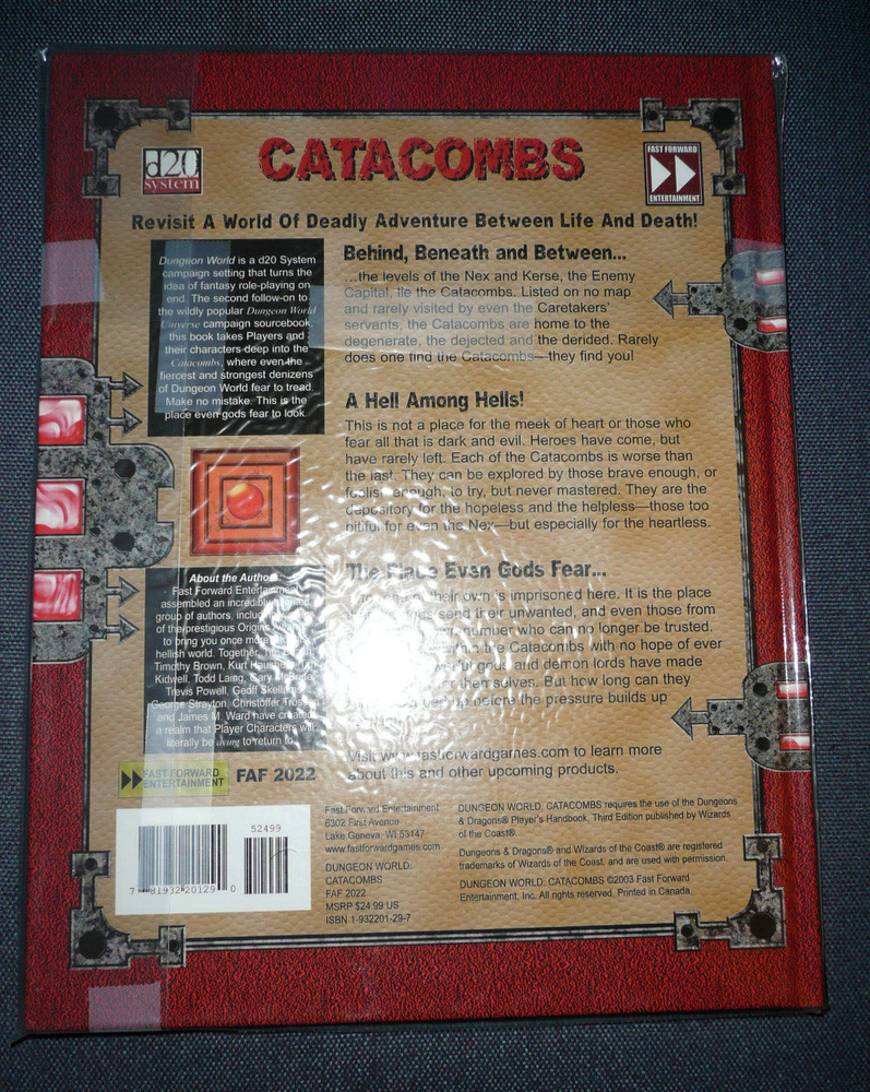 D20 System Catacombs from Fast Forward Entertainment (D&D 3.5)