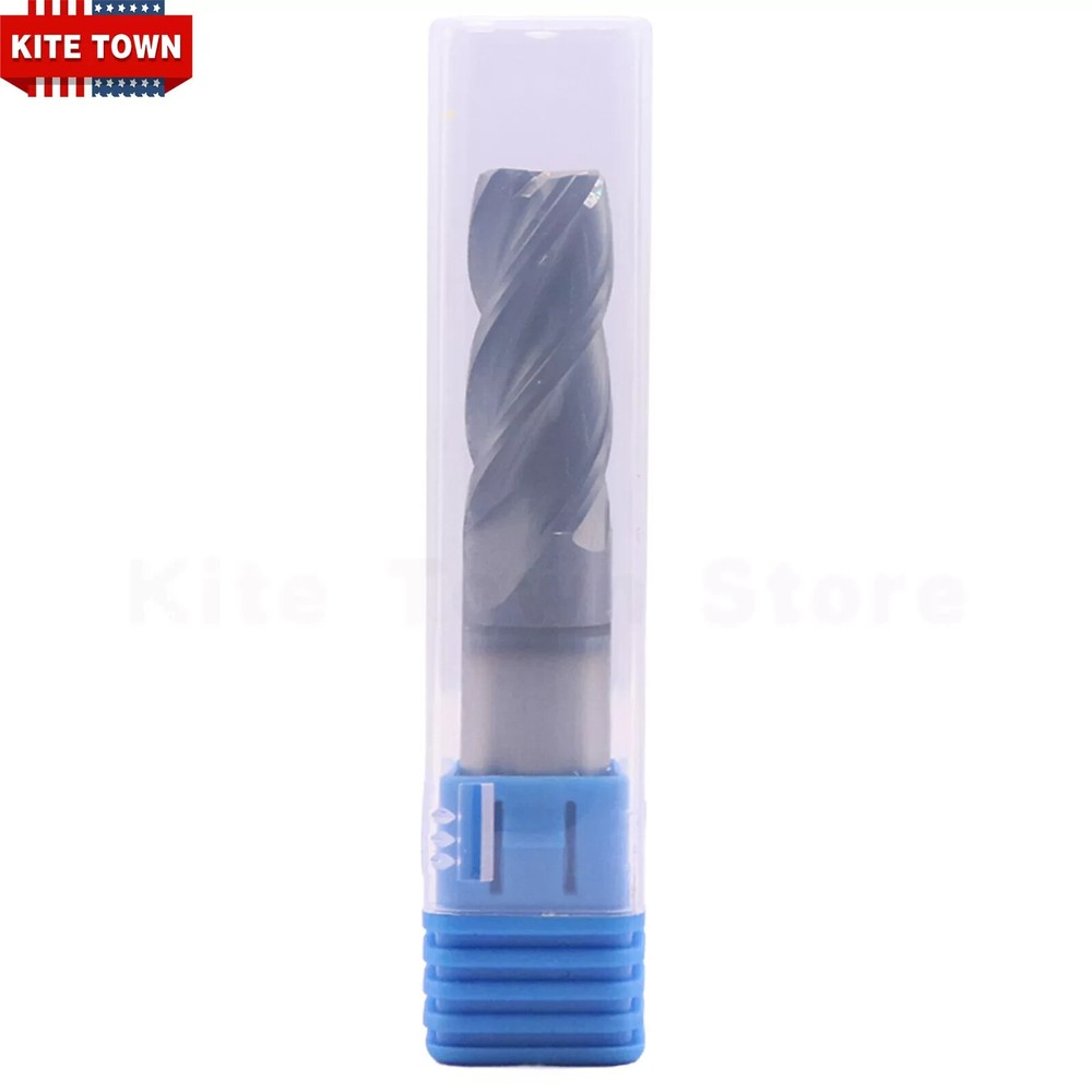 1/2" 4 Flute Solid Carbide End Mill - .030" Corner Radius - AlTiN Coated